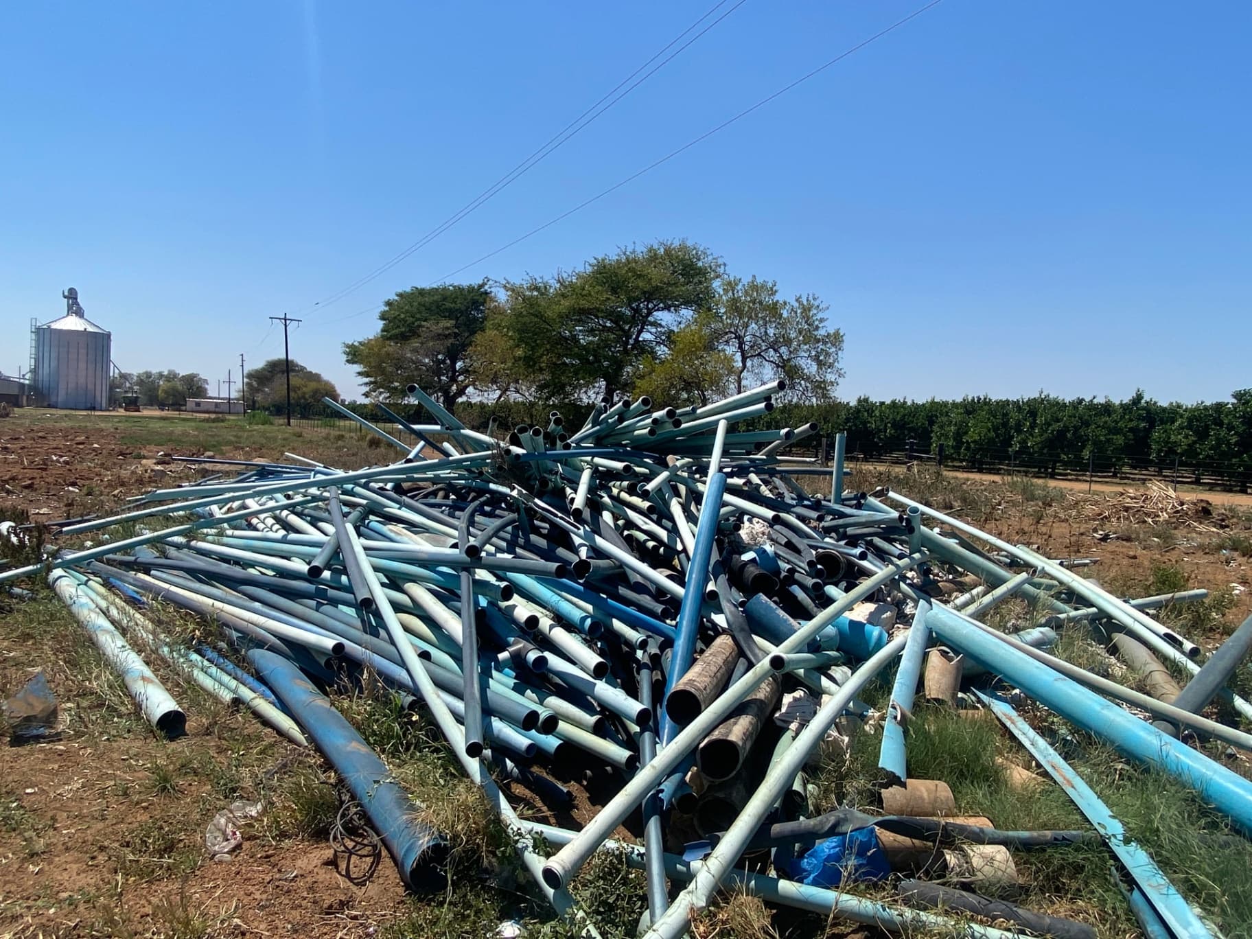 old PVC Pipes