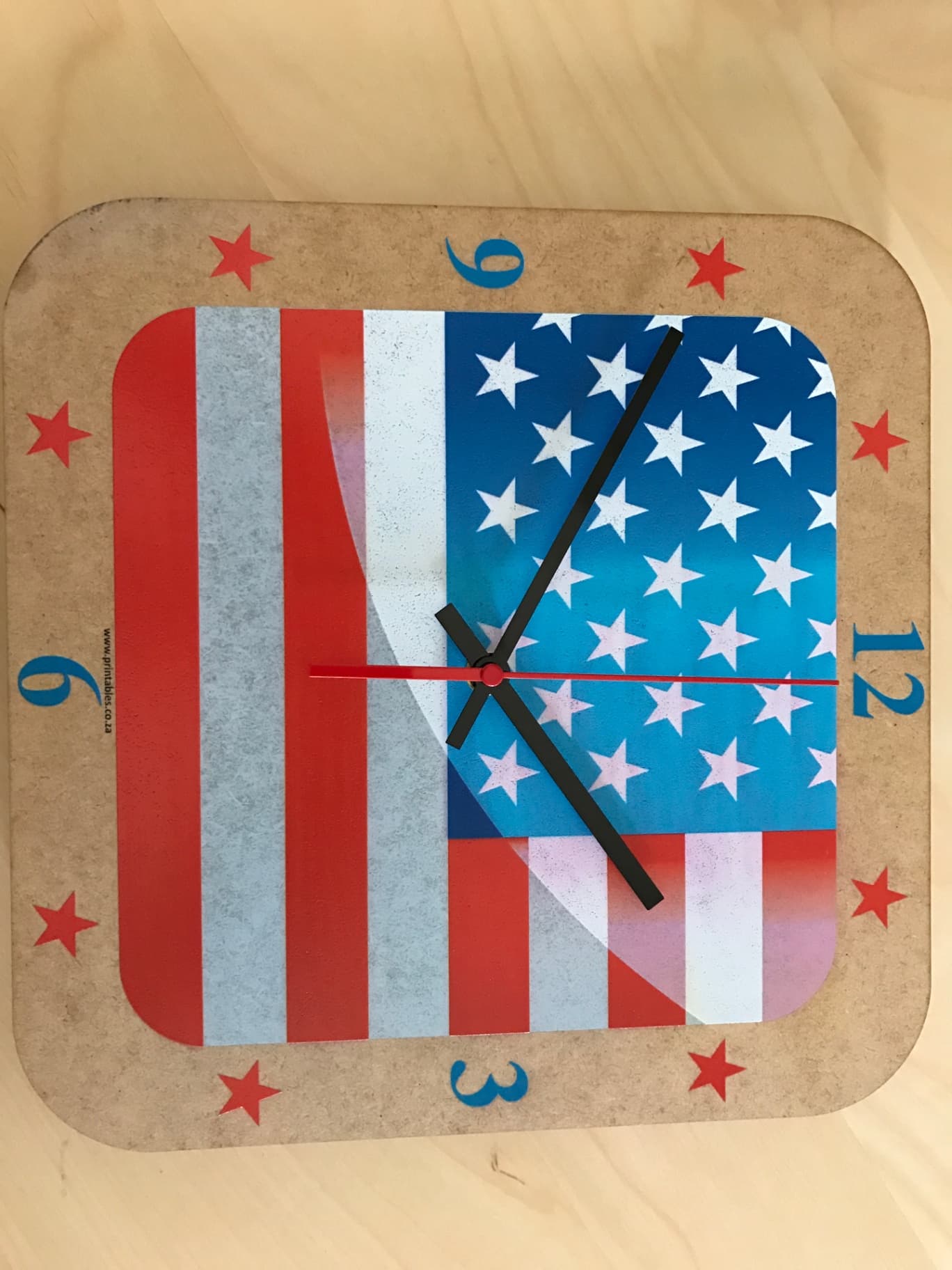 USA Wall Clock